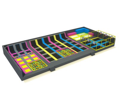 El más nuevo parque de trampolín interior 2017 y la cama de trampolín interior para niños KP-160630